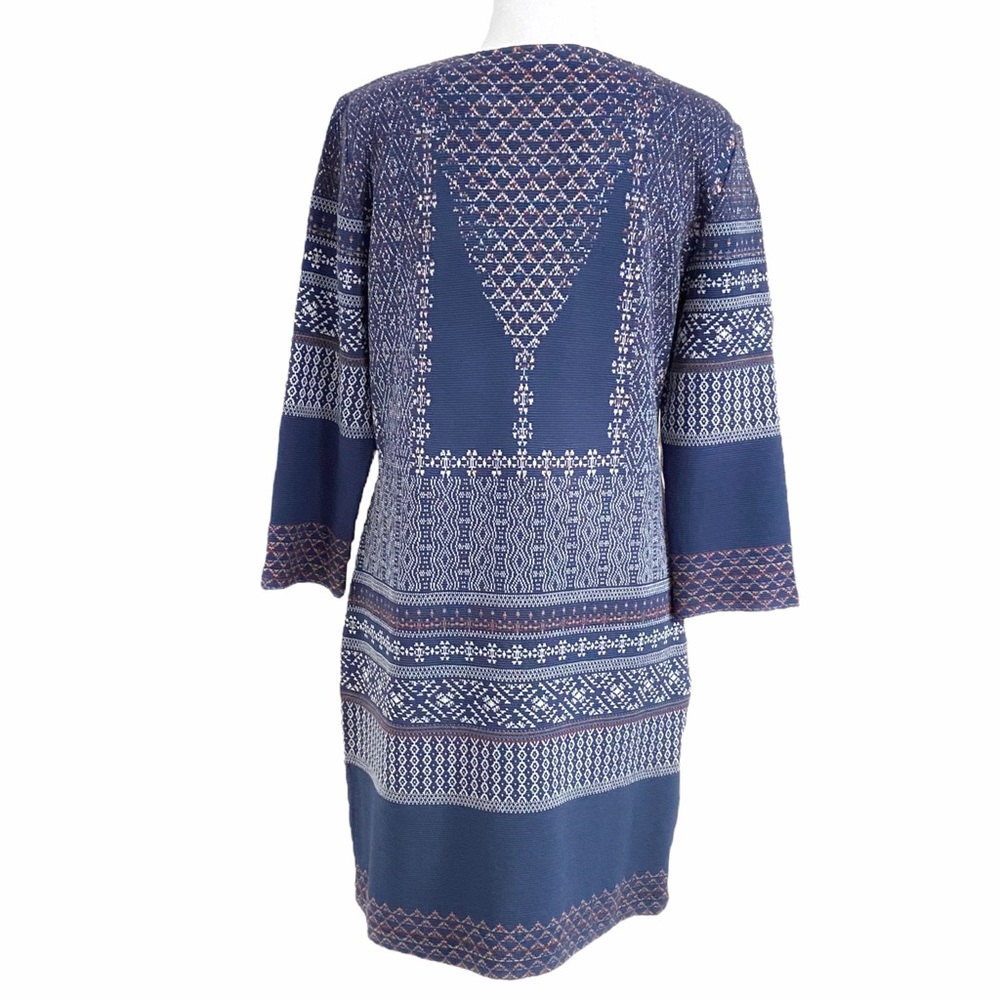 BCBGMaxAzria Blue Patterned Mini Dress - Picture 4 of 11